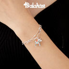 Women's  bracelet：Swedish Dalahast Fashion Series Bracelet (Sterling Silver with Enamel)