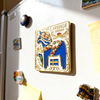 Swedish-Inspired Home Decor: Swedish Dalahast fridge magnet（square）