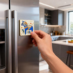 Swedish-Inspired Home Decor: Swedish Dalahast fridge magnet（square）
