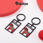 Swedish-Inspired Home Decor: Swedish Dalahast keychain（black）