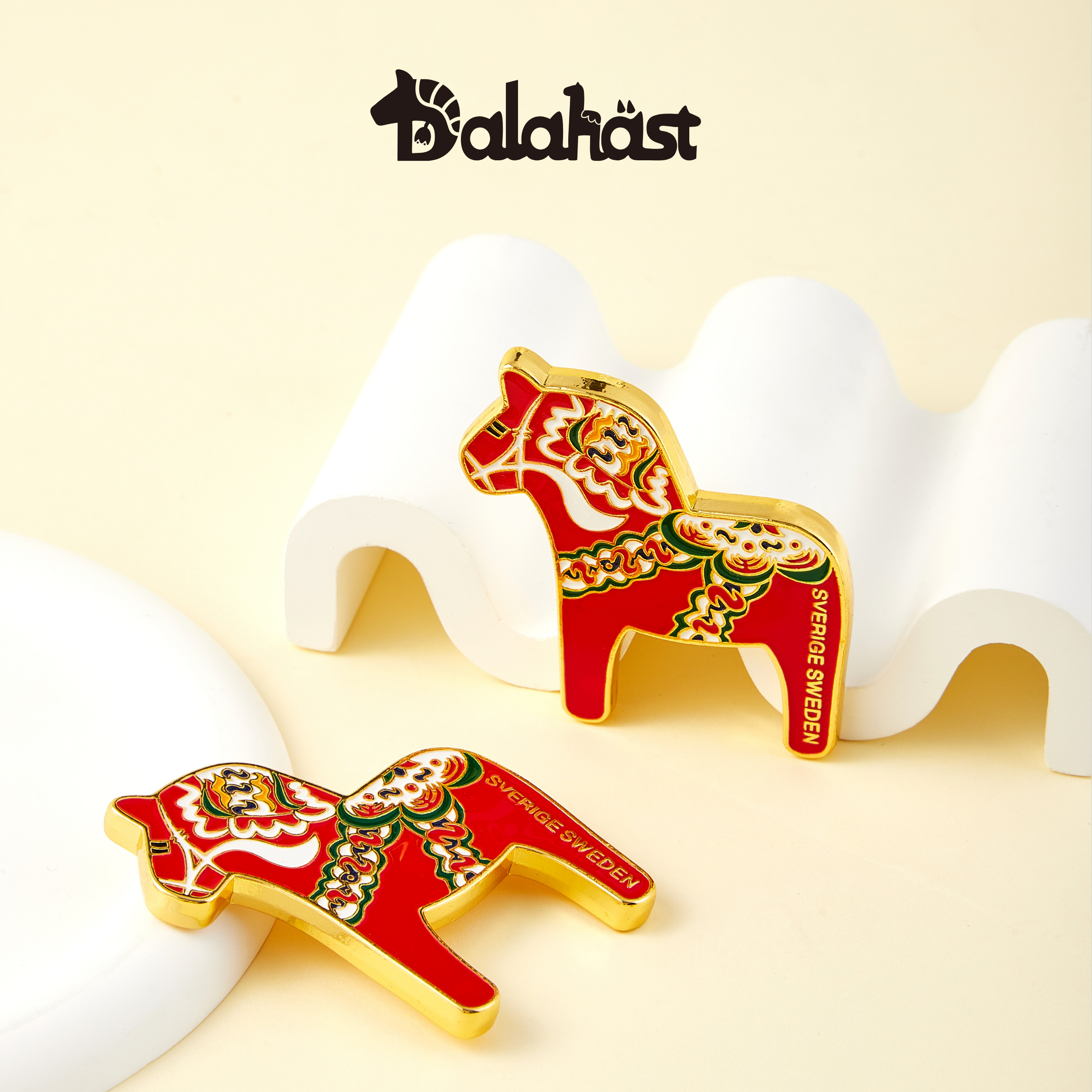 Swedish-Inspired Home Decor: Swedish Dalahast fridge magnet