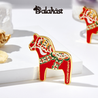 Swedish-Inspired Home Decor: Swedish Dalahast fridge magnet