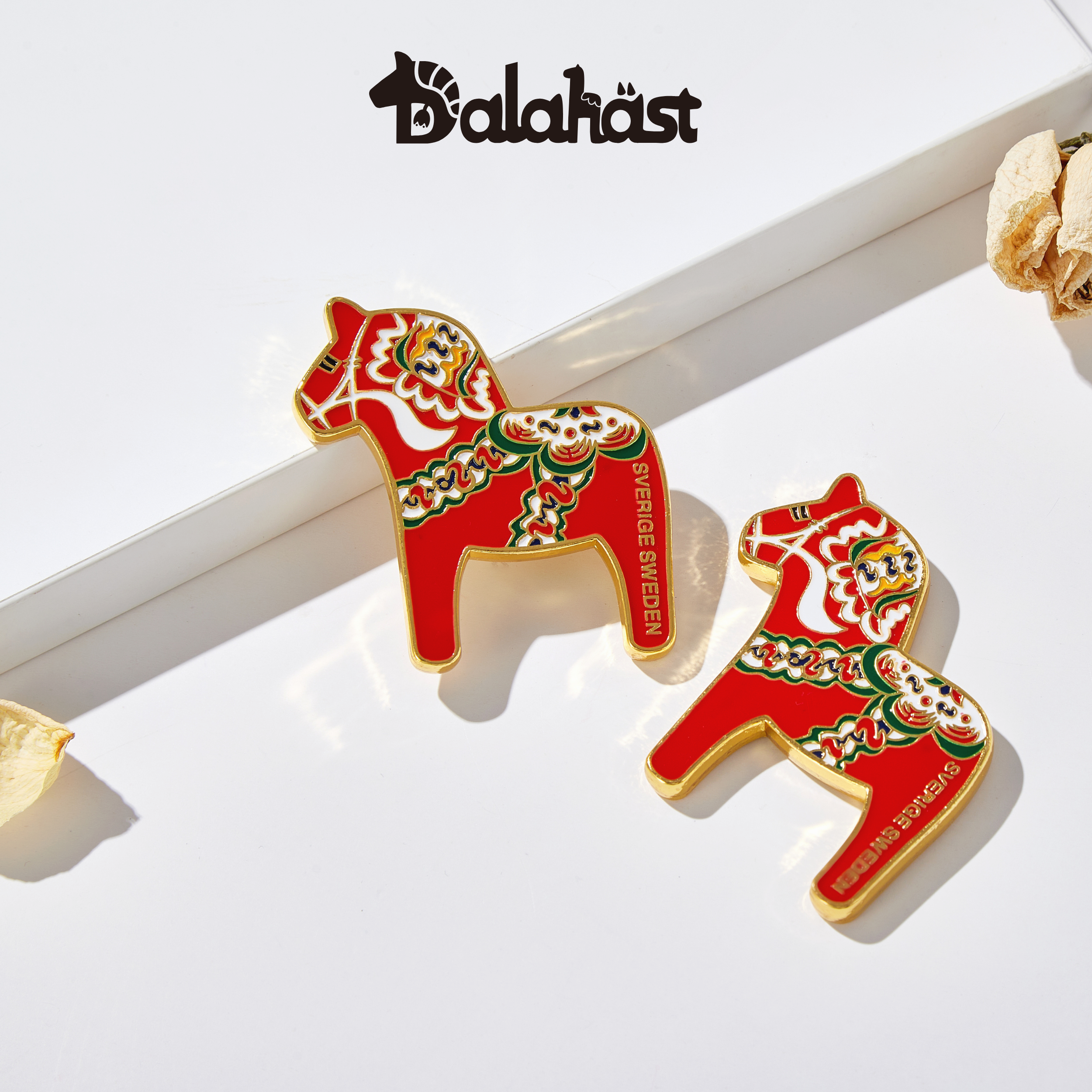 Swedish-Inspired Home Decor: Swedish Dalahast fridge magnet