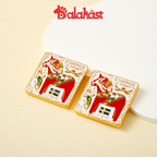 Swedish-Inspired Home Decor: Swedish Dalahast fridge magnet（square）